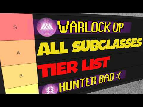Destiny 2 Subclass Tier List — Prismatic & Void Hunter breakdown
